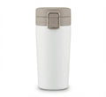 Flip-Lid Travel Tumbler - White - Meru Trophy corporate gifting