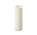 Straw-Lid Vacuum Bottle - Cream - Meru Trophy corporate gifting