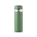 Vacuum Flask with Tea Infuser Lid - Green - Meru Trophy corporate gifting