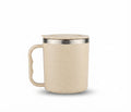 Wheat Straw Brew Mug with Lid - Cream - Meru Trophy corporate gifting