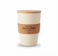 Eco Cork Band Mug with Bamboo Lid - Cream - Meru Trophy corporate gifting